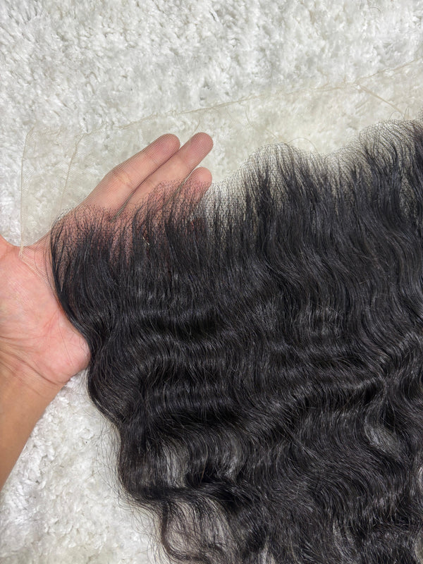 Raw Indian Curly Lace Frontal