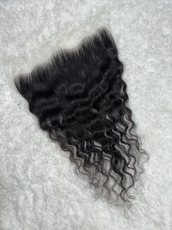 Raw Indian Curly Lace Frontal