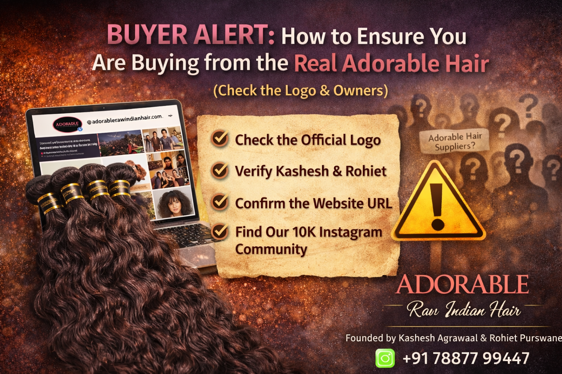 Buyer Alert: How to Ensure You Are Buying from the Real Adorable Raw Indian Hair (Check the Logo & Owners)