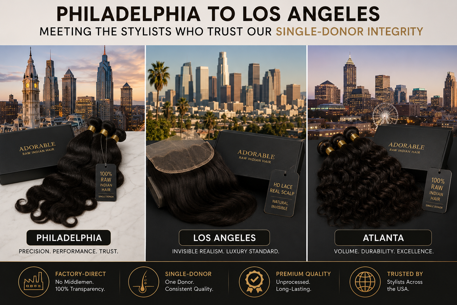 Philadelphia to Los Angeles: Meeting the Stylists Who Trust Our Single-Donor Integrity