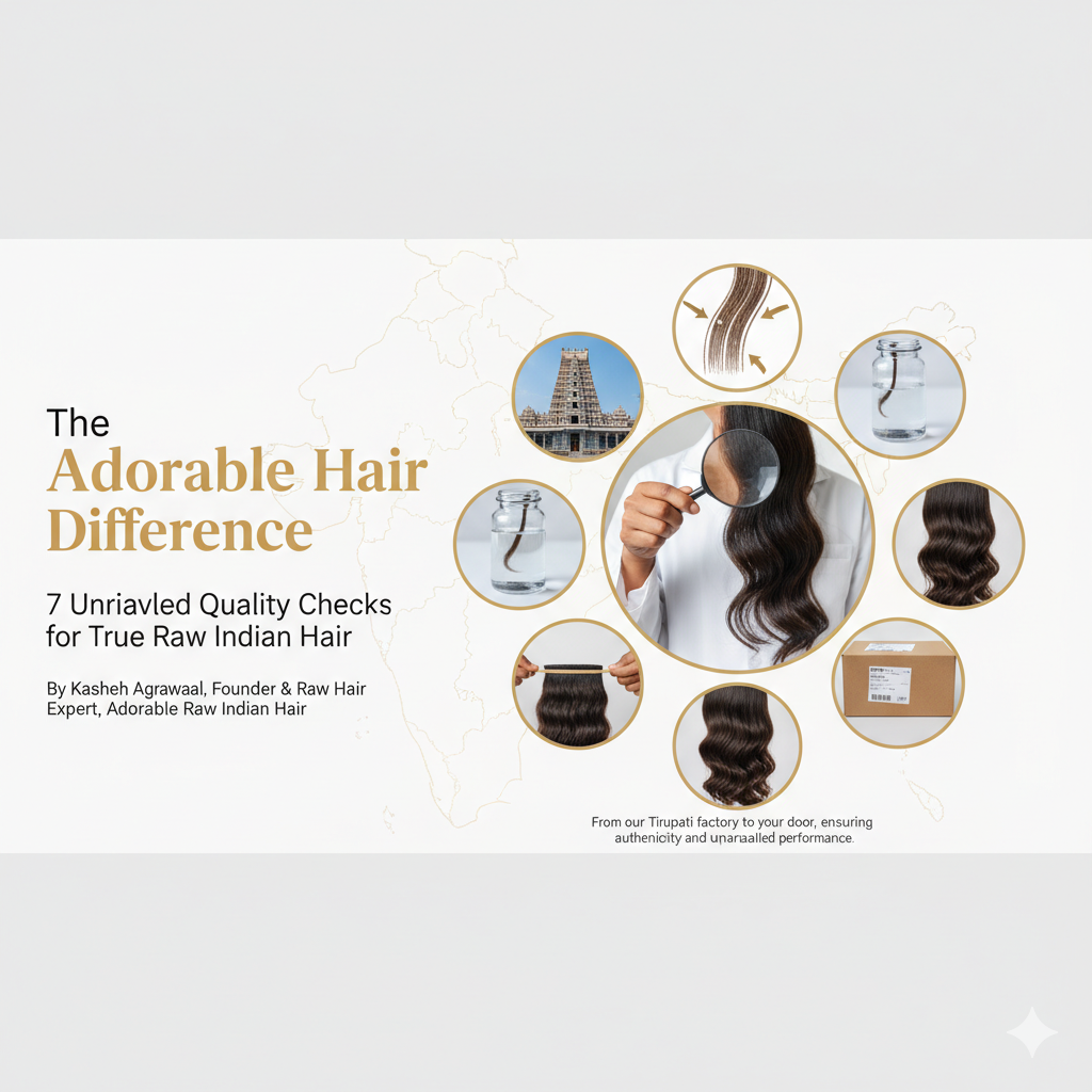 The Adorable Hair Difference: 7 Unrivaled Quality Checks for True Raw Indian Hair