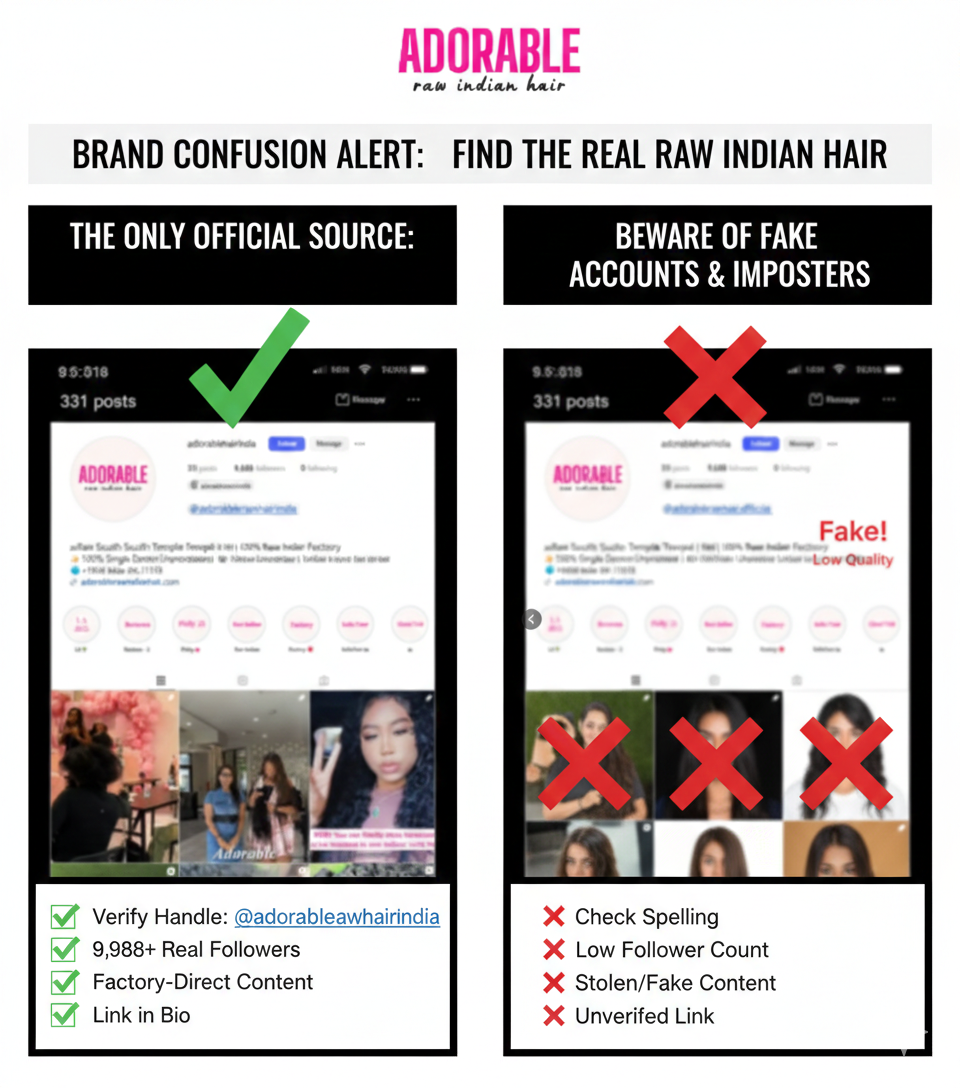 The 10k Community Proof: Why Our Official Instagram (@adorablerawhair) Is the Only Verified Source