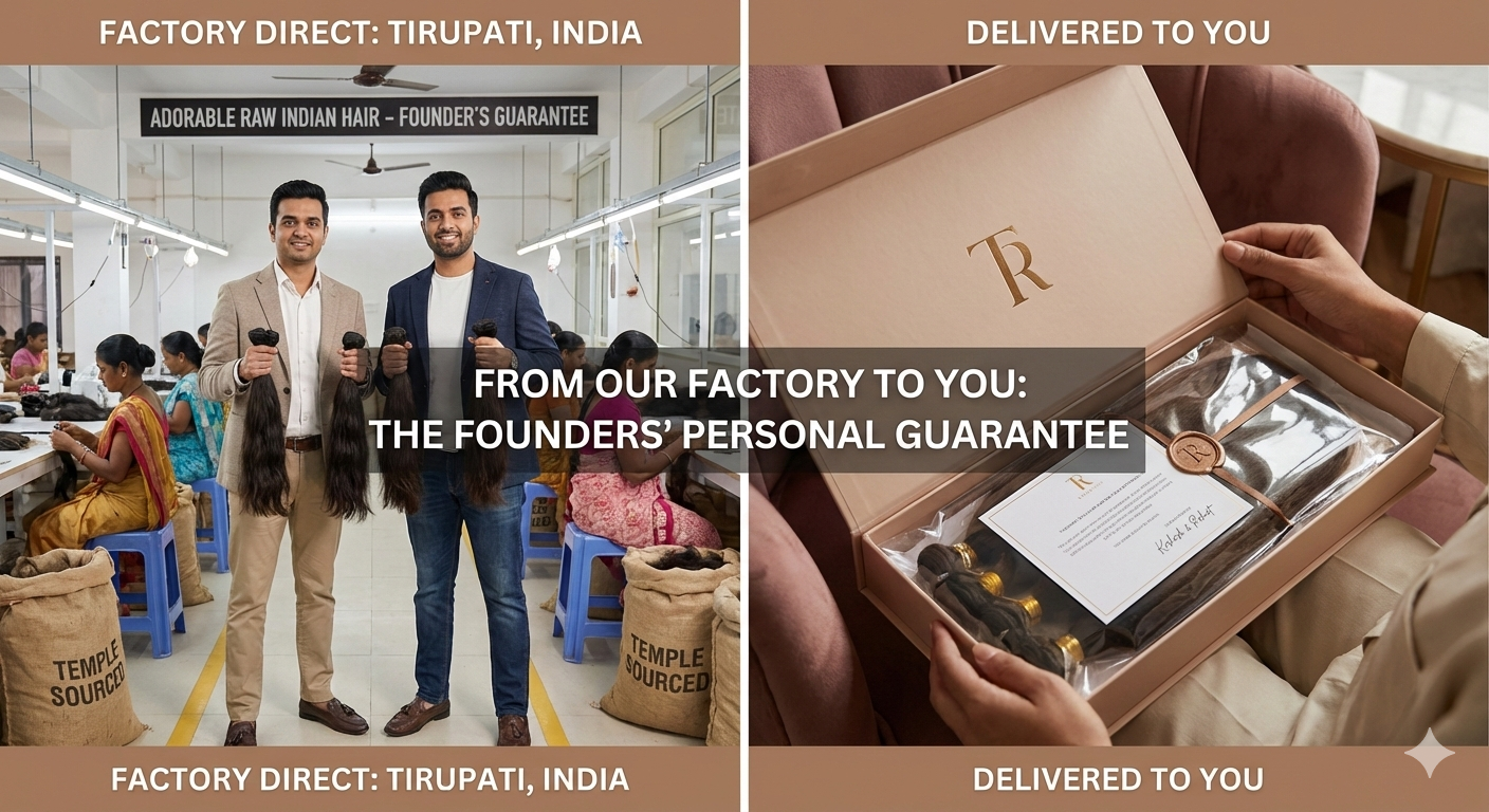 From Our Factory to You: Why the Founders Personally Guarantee Every "Adorable Raw Indian Hair" Order