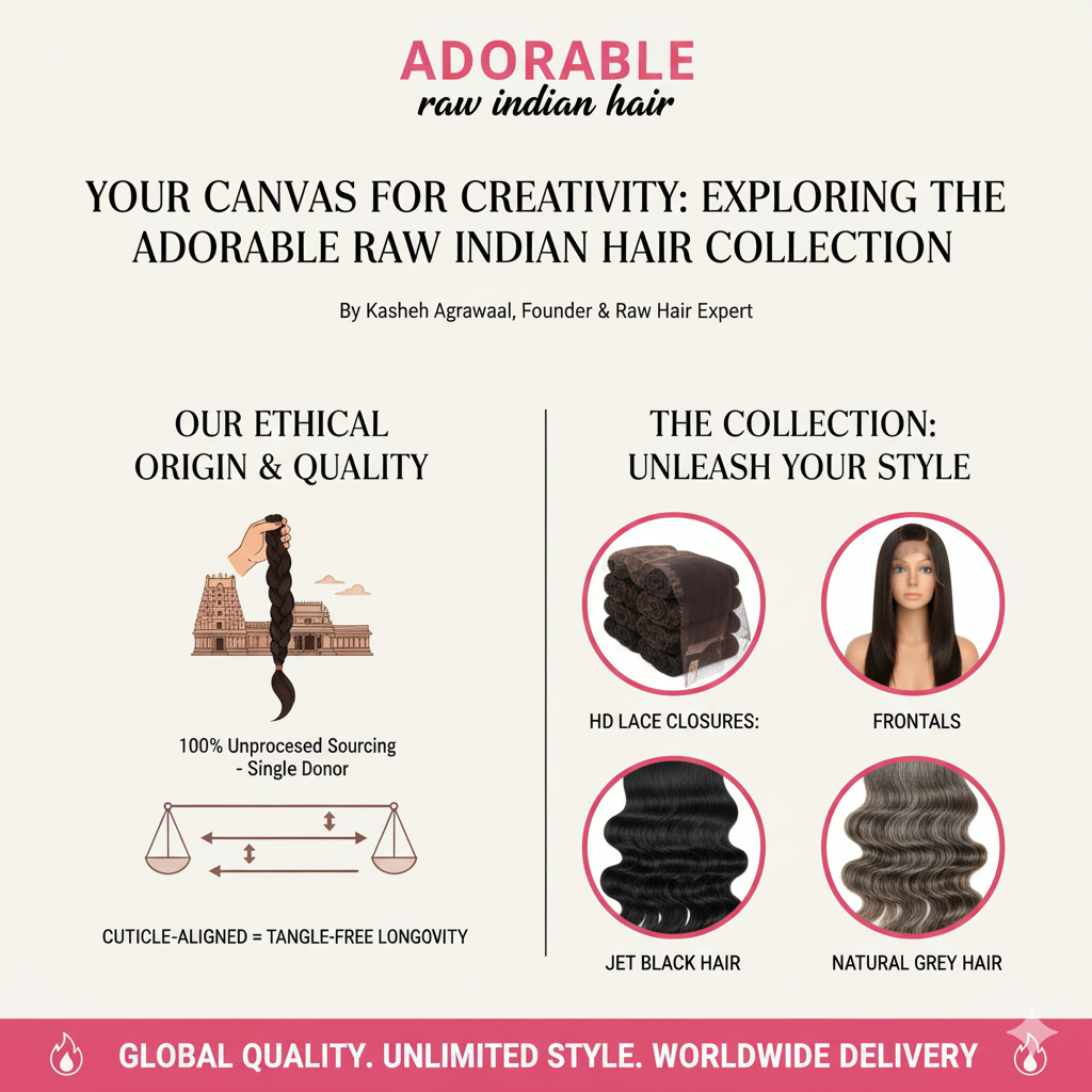 Unleash Your Style: The Adorable Raw Indian Hair Collection Guide (Bundles, Frontals, Closures & More)