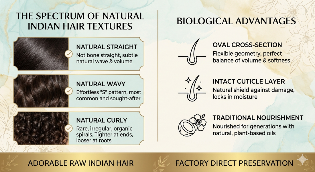 A Deep Dive into Natural Textures and the Beauty of Indian Hair