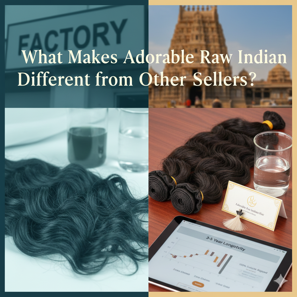 What Makes Adorable Raw Indian Hair Extensions Different from Other Sellers?
