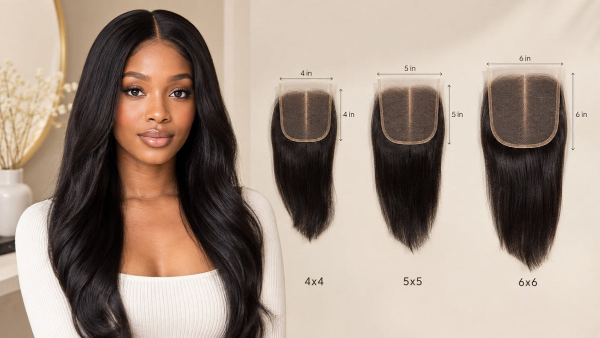 4x4 vs 5x5 vs 6x6 Lace Closure: Which Size Fits Your Install?