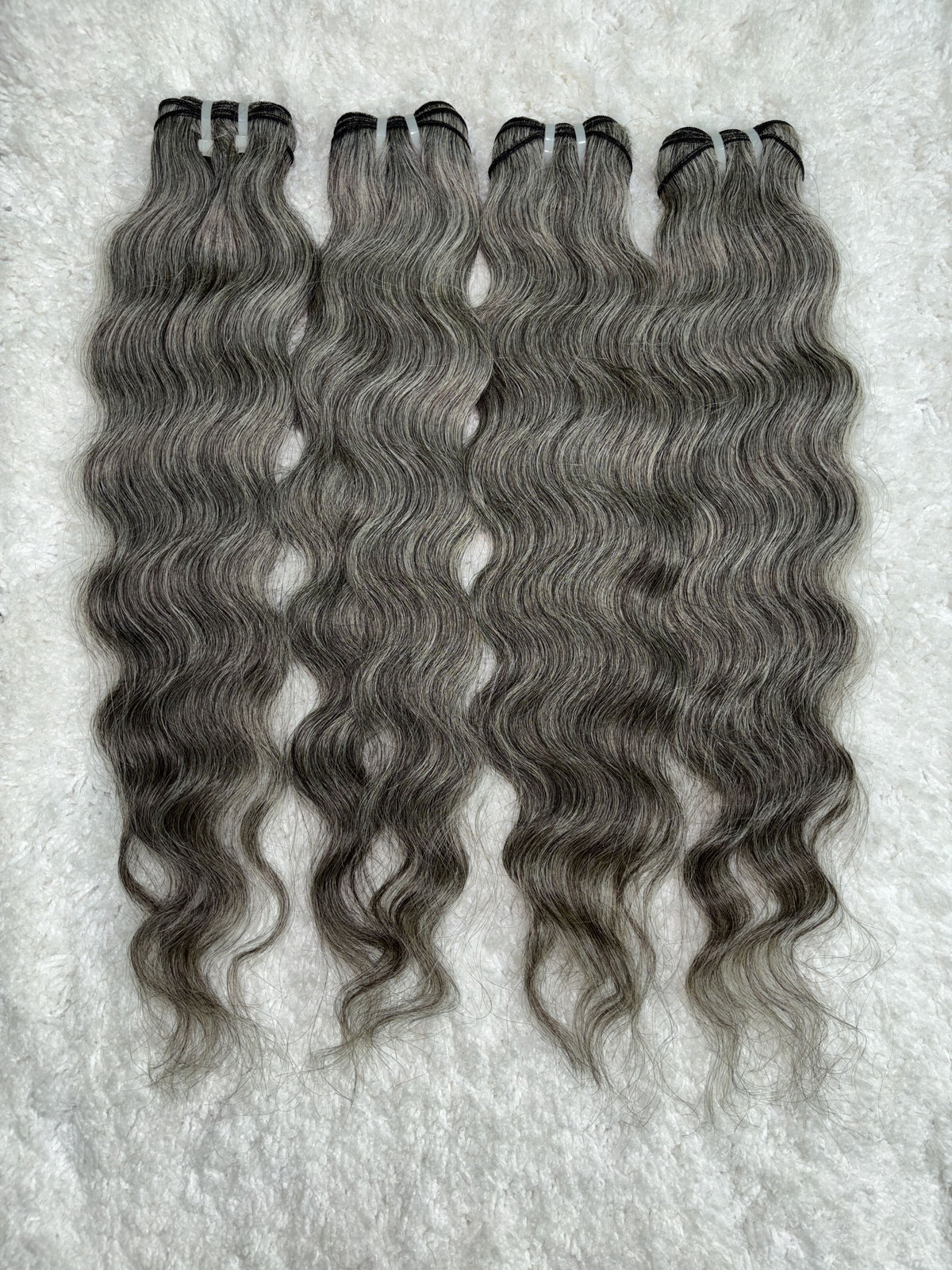 Indian Grey Hair Extensions