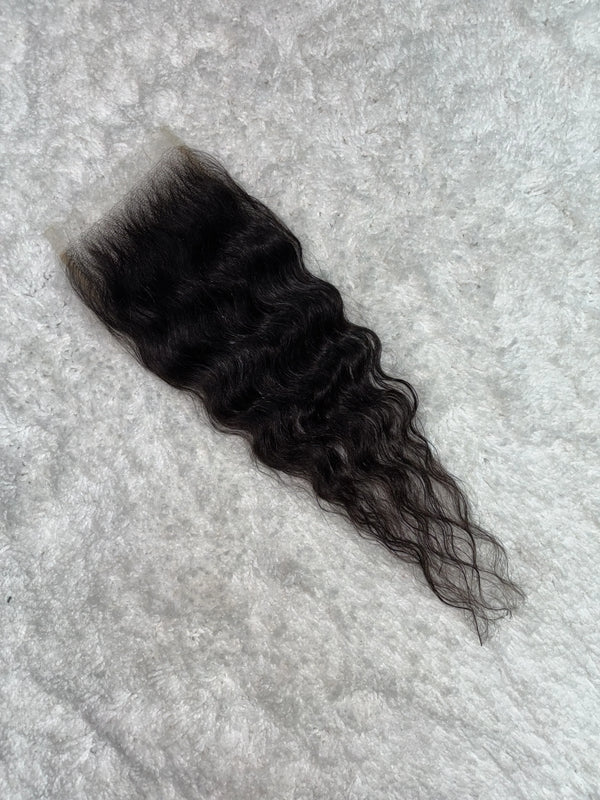 Raw Indian Curly Lace Closure