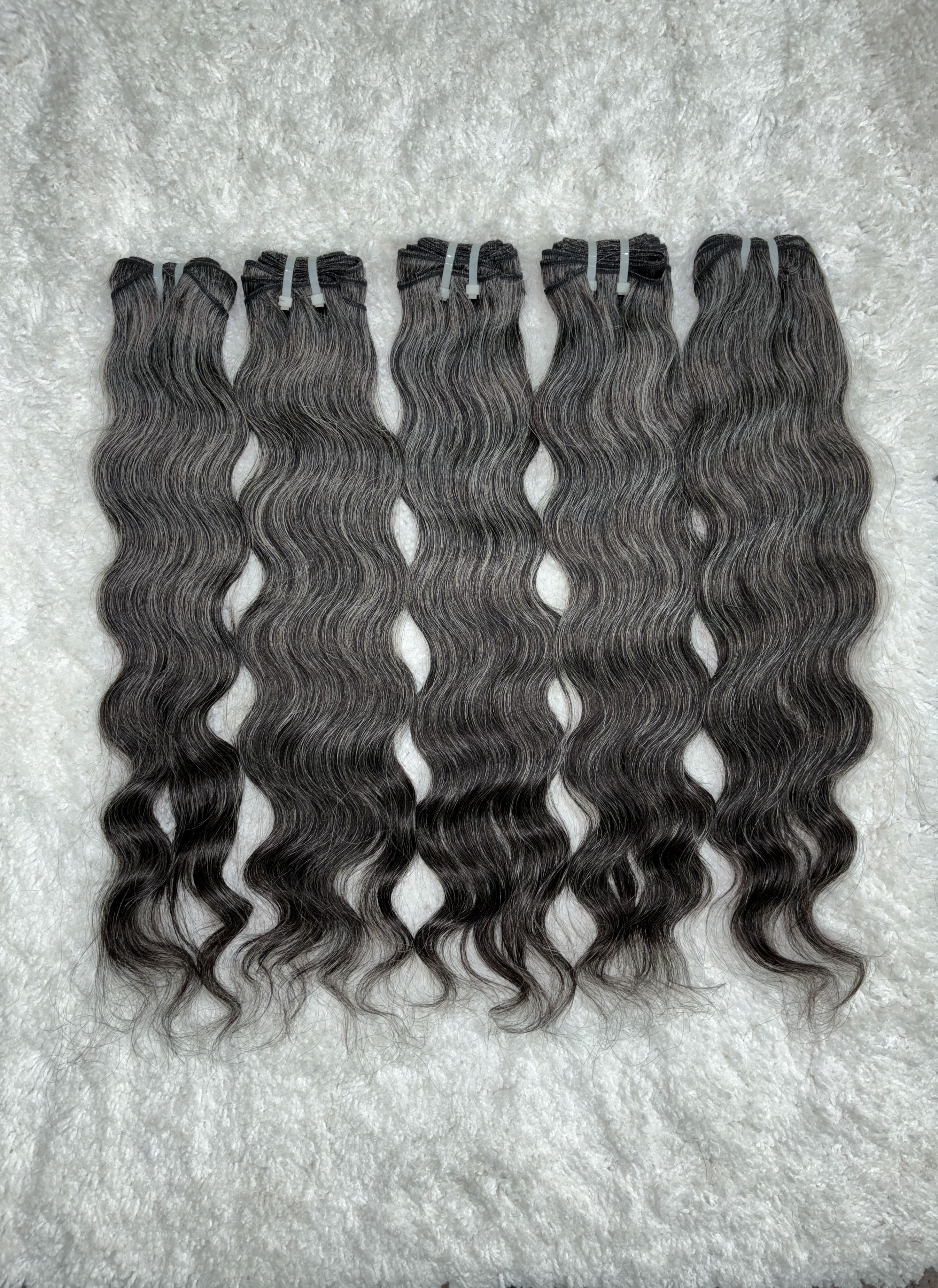 Indian Grey Hair Extensions