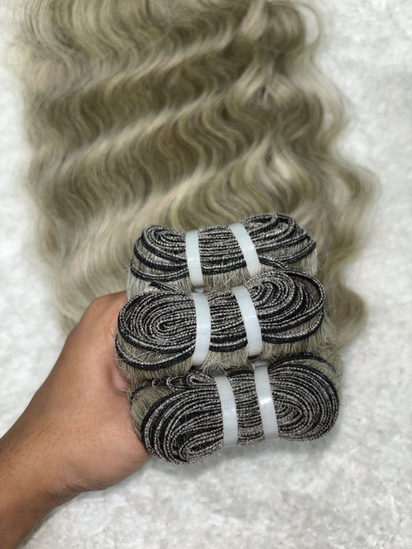 Indian Grey Hair Extensions