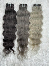 Indian Grey Hair Extensions