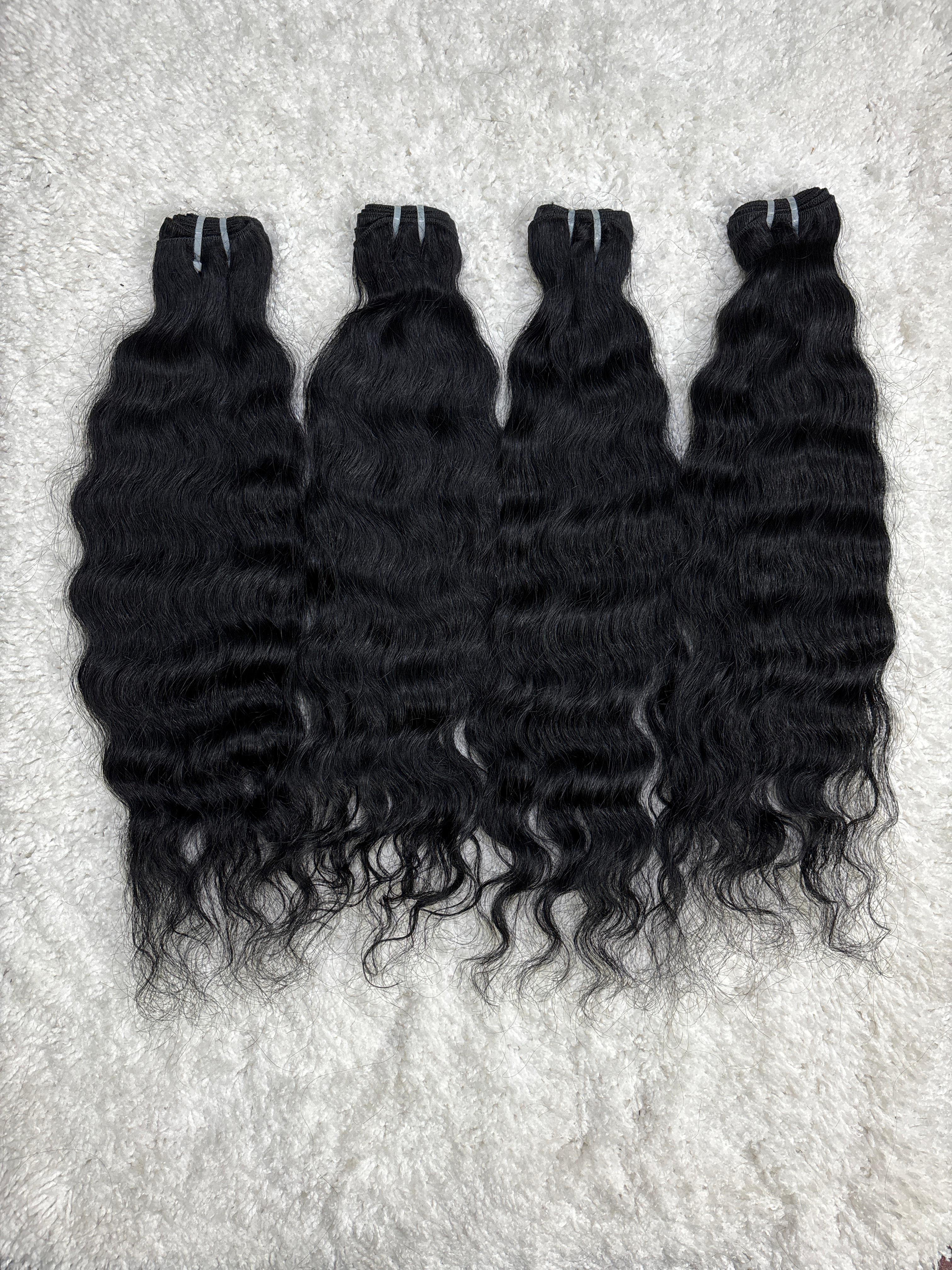 Jet Black Curly Hair Extensions