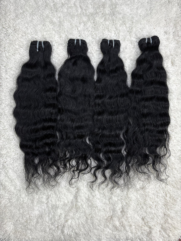 Jet Black Curly Hair Extensions