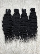 Jet Black Curly Hair Extensions