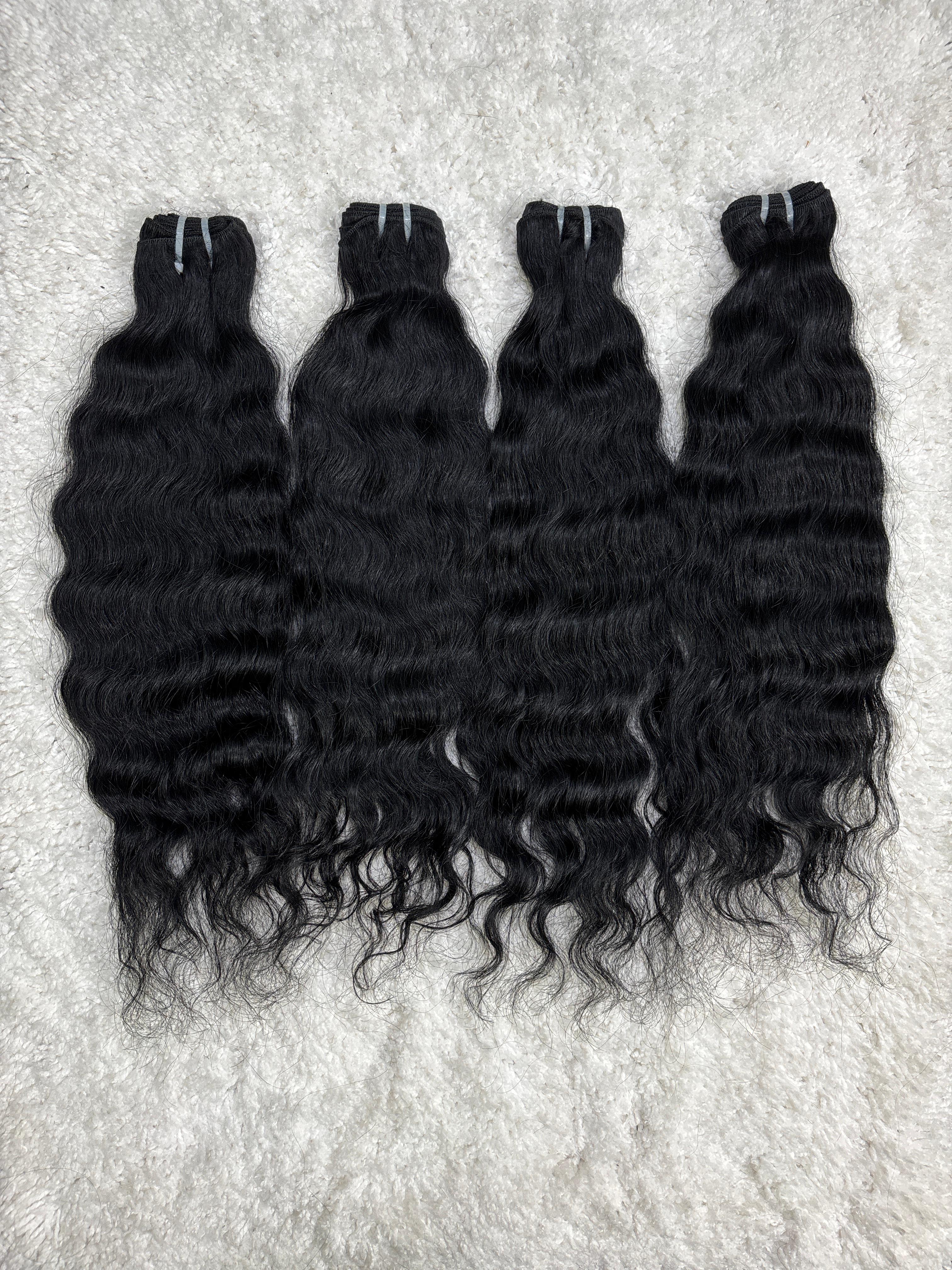 Jet Black Curly Hair Extensions