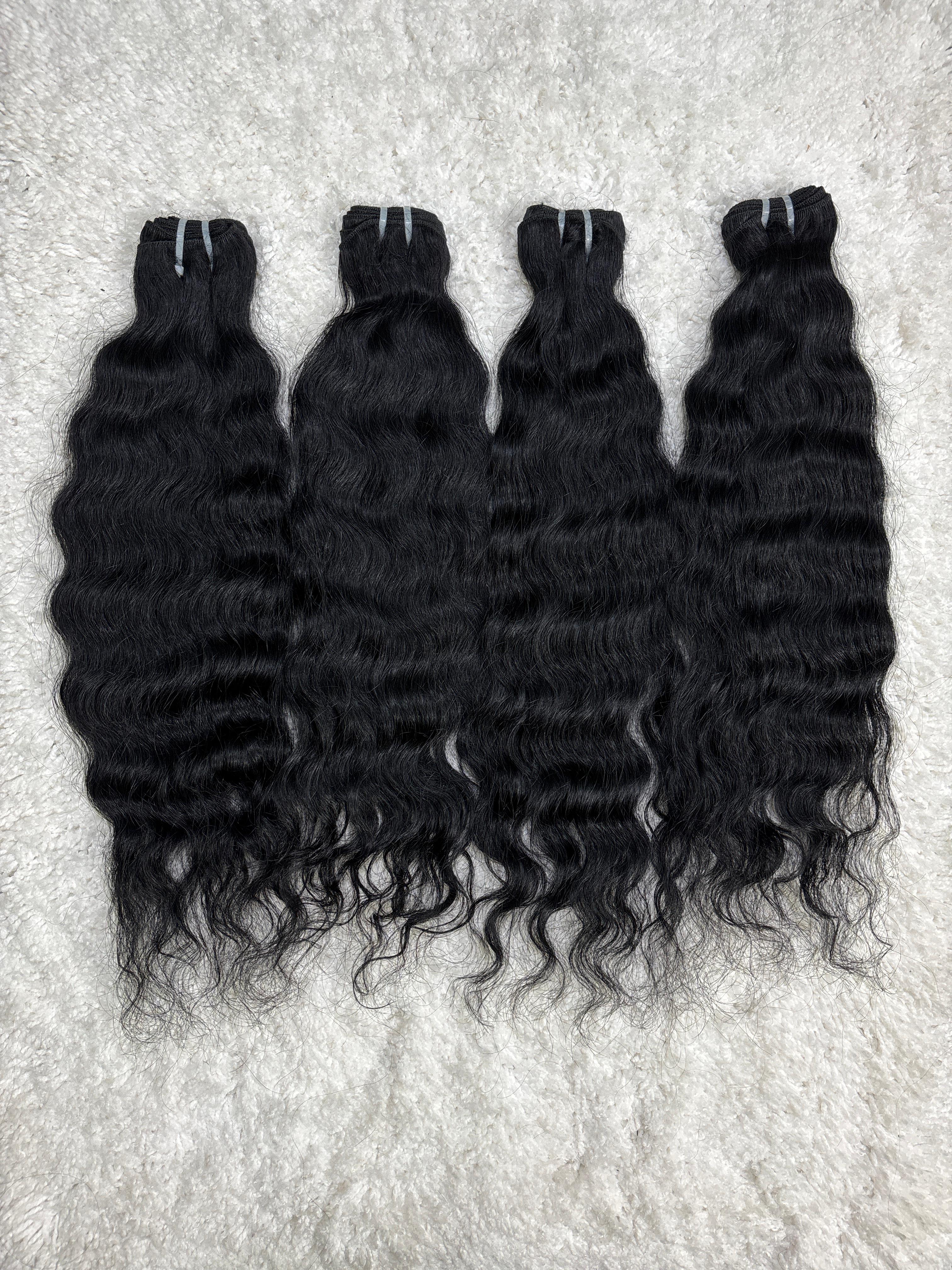 Jet Black Curly Hair Extensions