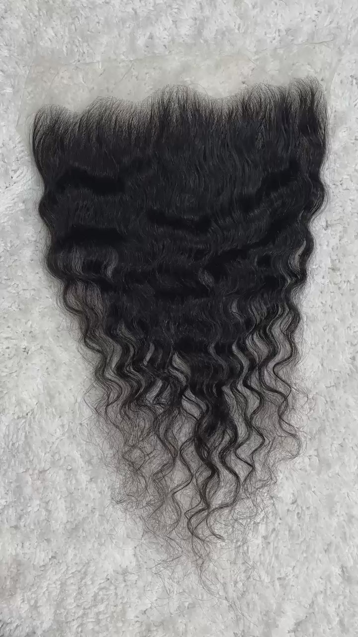 Raw Indian Curly Lace Frontal