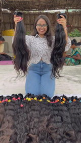 Raw Indian Wavy Bulk Hair