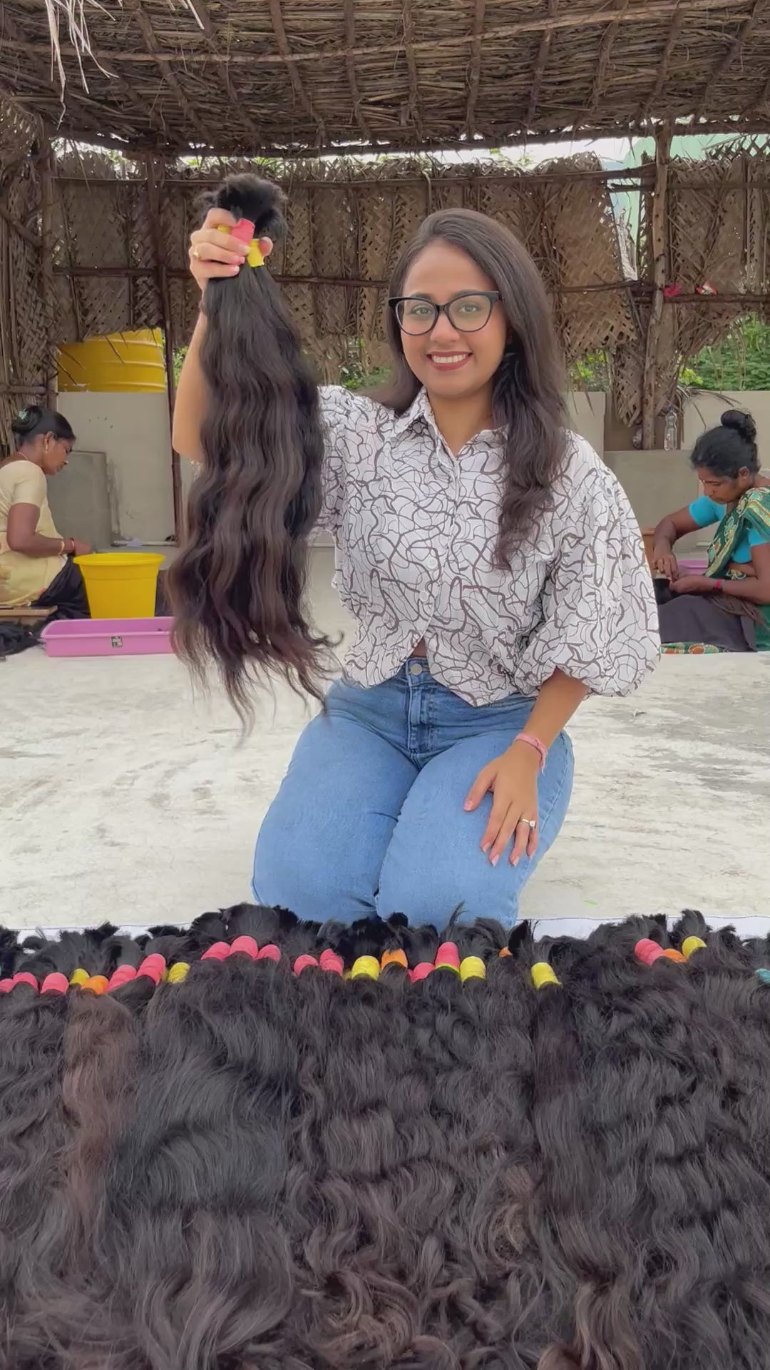 Raw Indian Wavy Bulk Hair