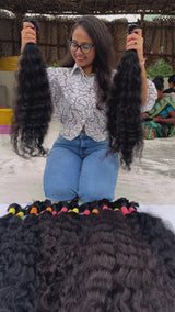 Raw Indian Curly Bulk Hair
