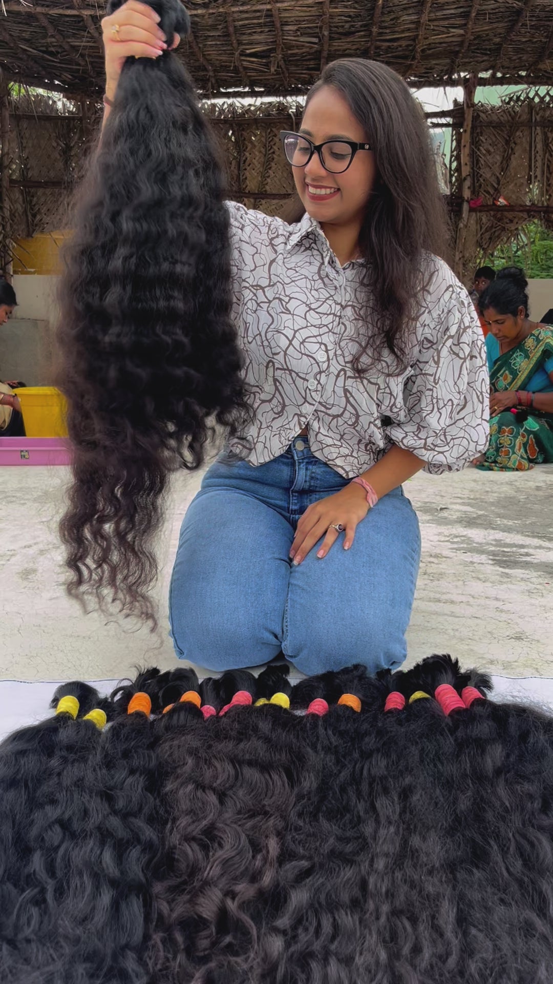 Raw Indian Curly Bulk Hair