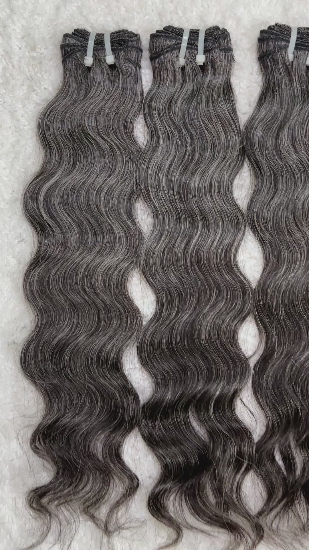 Indian Grey Hair Extensions