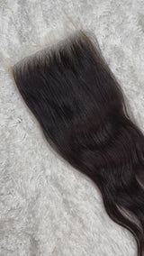 Raw Indian Straight Lace Closure