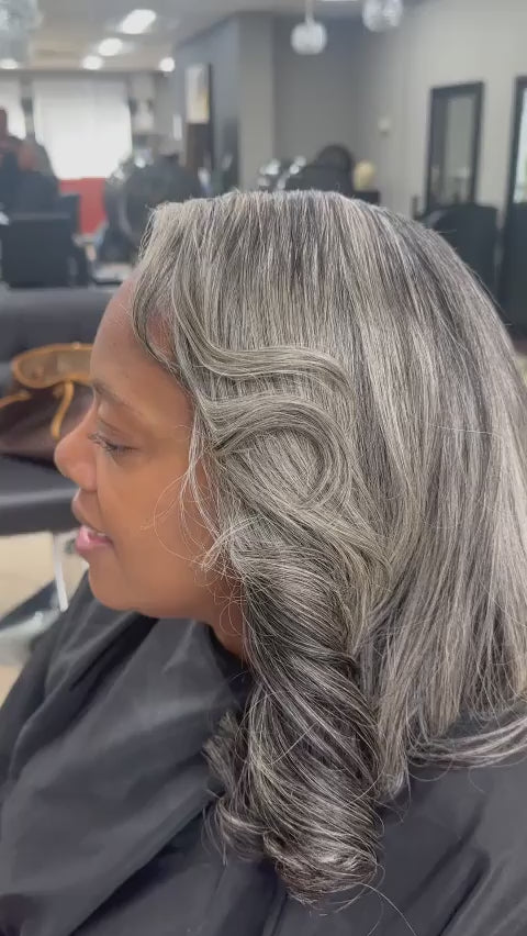 Indian Grey Hair Extensions